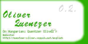 oliver quentzer business card